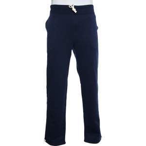 Polo Ralph Lauren Navy Blue Cotton Knit Track Pants XL
