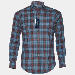 Pre Owned Polo Ralph Lauren Multicolor Checkered Cotton Classic Fit  Shirt XS