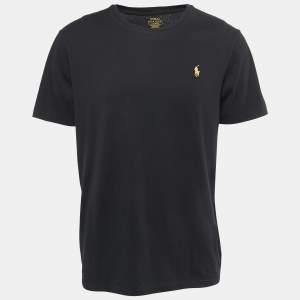 Polo Ralph Lauren Black Cotton Custom Slim Fit T-Shirt L