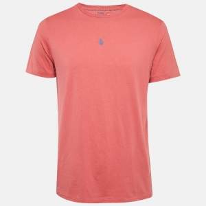 Polo Ralph Lauren Pink Jersey Custom Slim Fit T-Shirt L