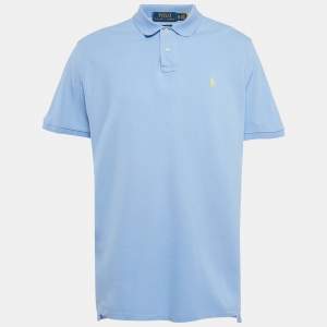 Polo Ralph Lauren Blue Cotton Pique Polo T-Shirt XL