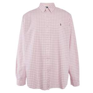 Polo Ralph Lauren Pink Gingham Cotton Button Down Shirt XXL