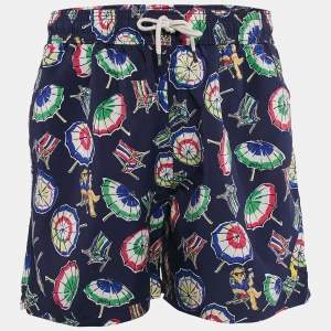 Polo Ralph Lauren Navy Blue Printed Swim Briefs L