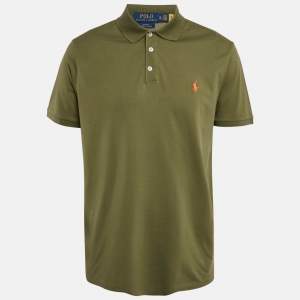 Polo Ralph Lauren Green Cotton Pique Slim Fit Polo T-Shirt XL