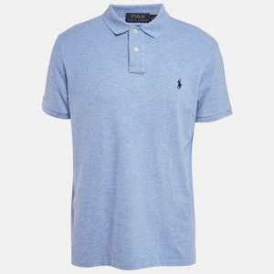 Polo Ralph Lauren Blue Cotton Pique Slim Fit Polo T-Shirt XL