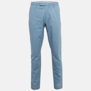 Polo Ralph Lauren Blue Gabardine Cotton Slim Stretch Pants XL