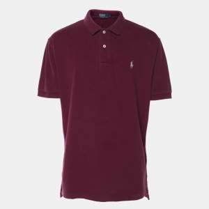 Polo Ralph Lauren Burgundy Cotton Jersey Polo T-Shirt L
