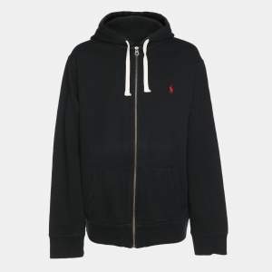 Polo Ralph Lauren Dark Grey Cotton Knit Zip Hoodie XXL