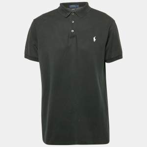 Polo Ralph Lauren Black Cotton Slim Fit Polo T-Shirt XL