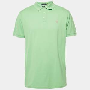 Ralph Lauren Green Cotton Pique Polo T-Shirt XL