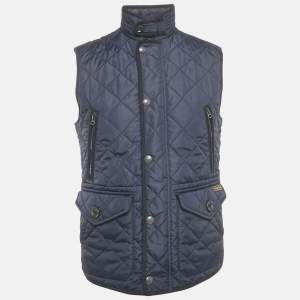 Polo Ralph Lauren Navy Blue Nylon Quilted Gilet S