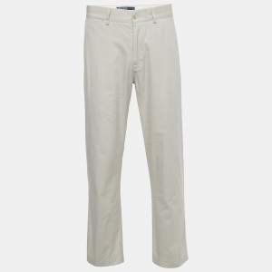 Polo Ralph Lauren Cream Cotton Formal Trousers L