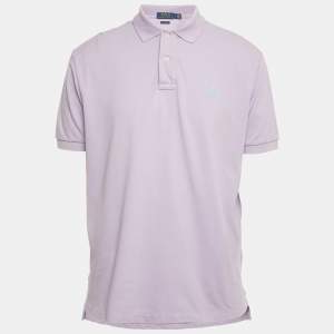 Polo Ralph Lauren Lavender Cotton Pique Polo T-Shirt L