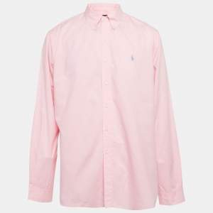 Pre Owned Polo Ralph Lauren Pink Cotton Long Sleeve Shirt XL