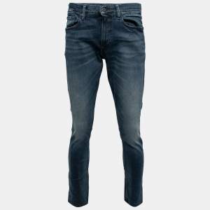 Pre Owned Polo Ralph Lauren Blue Denim Eldridge Skinny Jeans M