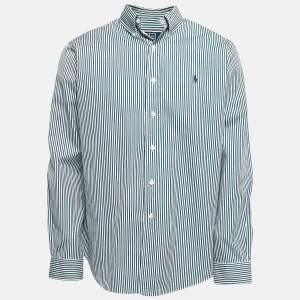 Pre Owned Polo Ralph Lauren Multicolor Striped Cotton Full Sleeve Shirt L