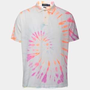 Polo Ralph Lauren Multicolor Tie-Dyed Cotton Pique Polo T-Shirt L