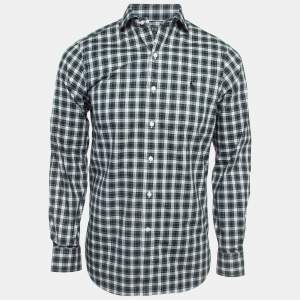 Pre Owned Polo Ralph Lauren Green Checked Cotton Long Sleeve Shirt S