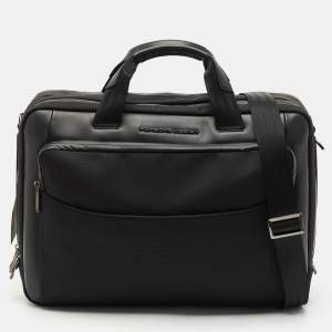 Porsche Design Black Nylon Medium Roadster Briefcase