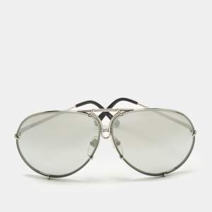 مملوكة مسبقًا Porsche Design Grey/Silver Tone Gradient P 8478 Aviator Sunglasses