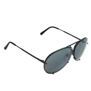 Porsche Design Black/Blue P'8478 Aviator Sunglasses