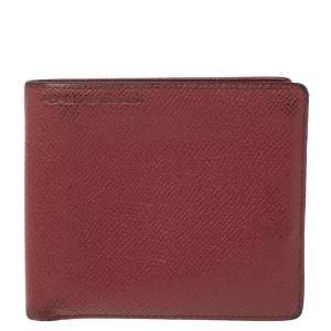 Porsche Design Red Leather Voyager 2.0 Bifold Wallet