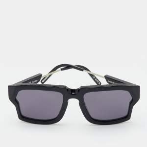 Pre Owned Potrait Black Starman Wayfarer Sunglasses