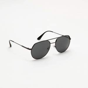Pre Owned Prada Black Aviator Sunglasses