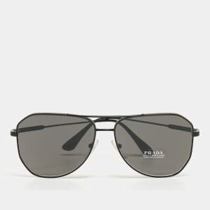 Prada Black SPR63X Aviator Sunglasses