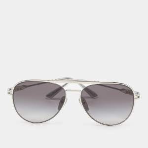 Prada Silver Tone/Grey Gradient SPR54Z Aviator Sunglasses