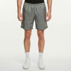 Pre Owned Prada Grey Nylon Drawstring Swim Shorts XS