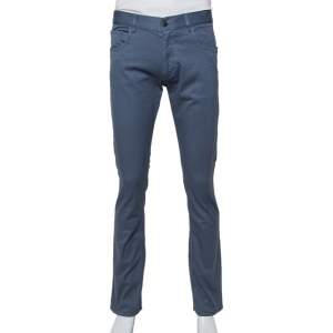 Prada Grey Twill Drill Trousers M