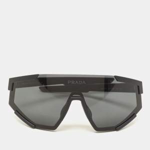 Prada Black/Slate Grey SPS 04W Linea Rossa Impavid Sunglasses
