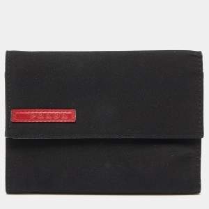 Prada Sport Black Nylon Trifold Wallet