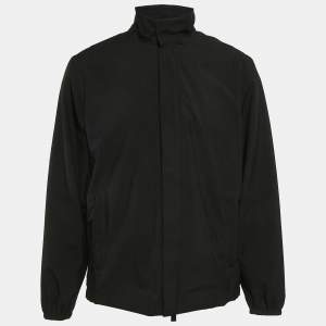 Prada Sport Black Synthetic High Neck  Zip-Up Jacket L