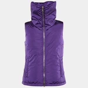 Prada Sport Purple Nylon Puffer Vest XS