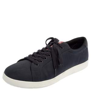 Pre Owned Prada Sport Navy Blue  Lace Low Top Sneakers Size 45