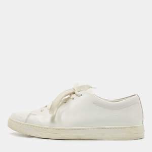 Pre Owned Prada Sport White Leather Low Top Sneakers Size 42
