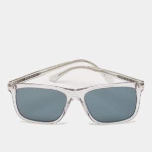 Prada Grey Mirrored SPR 18W Square Sunglasses