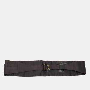 Prada Black Satin Satin Tuxedo Cummerbund