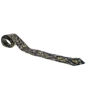Prada Vintage Multicolor Butterfly Motif Silk Jacquard Traditional Tie