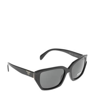 Prada Black SPR 15X Rectangle Sunglasses