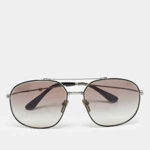 Prada Black/Grey Gradient SPR 51Y Aviator Sunglasses