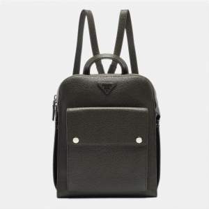 Prada Fatigue Green Leather Backpack