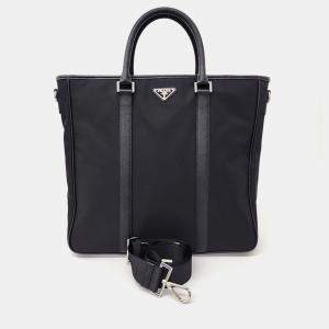 Prada Black Fabric Fabric Tote Bag