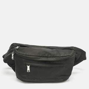 Prada Black Nylon Oversized Fanny Pack Bag