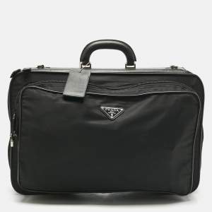 Pre Owned Prada Black Nylon Travel Garment Bag