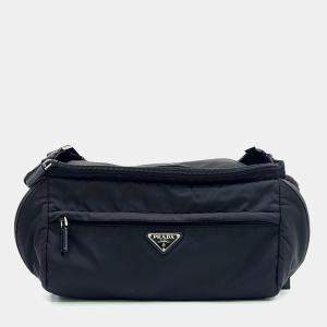 Pre Owned Prada Black Nylon Re-Nylon Bike Bag