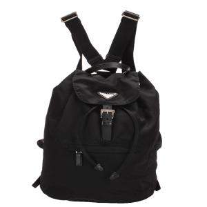 Prada Black Nylon Tessuto Backpack