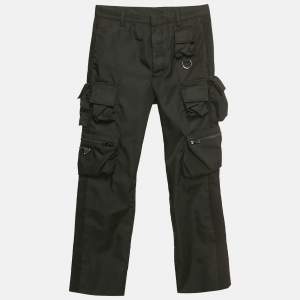 Prada Black Nylon Cargo Pants S
